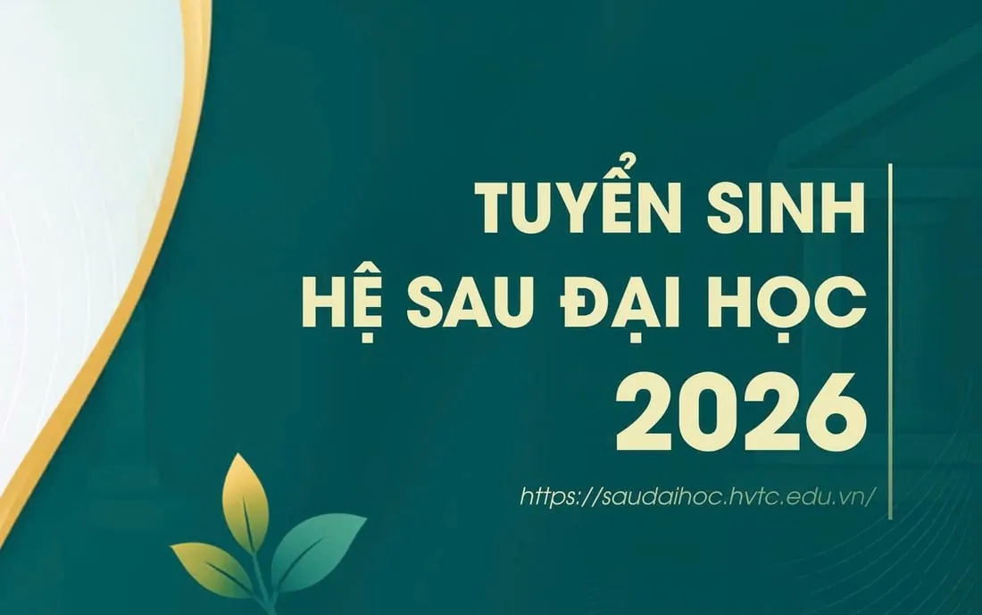Học viện Tài chính — Tuyển sinh hệ Sau đại học 2026