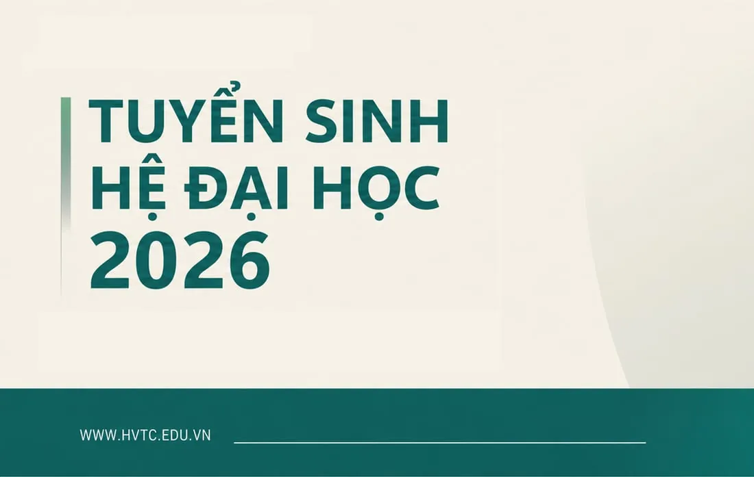 Học viện Tài chính — Tuyển sinh hệ Đại học 2026
